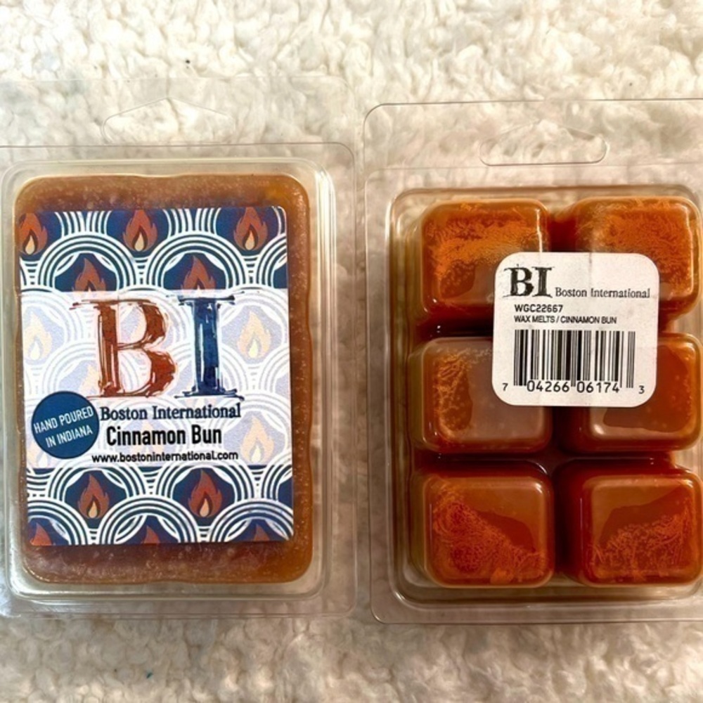 Boston Int'l 2 Packs of 6 Wax Melts Scent “Cinnamon Bun” Made in USA!
